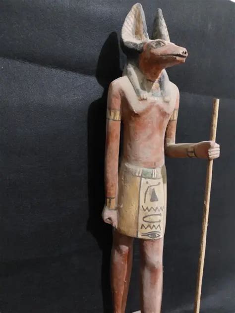 Rare Ancient Egyptian Antiques Gods Anubis Statue Of Mummification