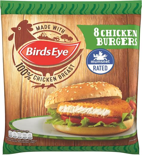 Birds Eye 8 Chicken Burgers 400g Frozen Uk Grocery