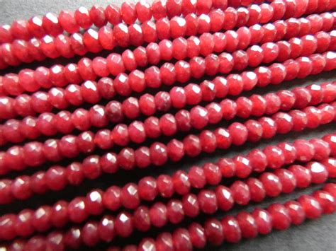 15 Inch 4x2mm Natural Malaysia Jade Bead Strand Dyed 144 Etsy