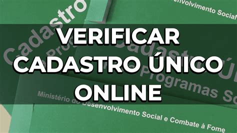 Como Saber Se Estou Cadastrado No CadÚnico Como Verificar Cadastro