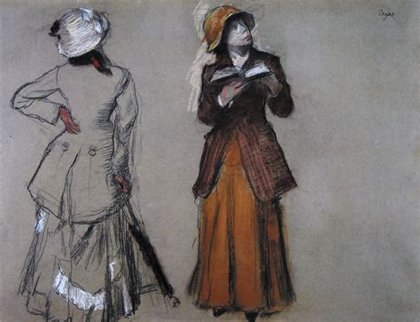 Edgar Degas Mary Cassatt Au Louvre