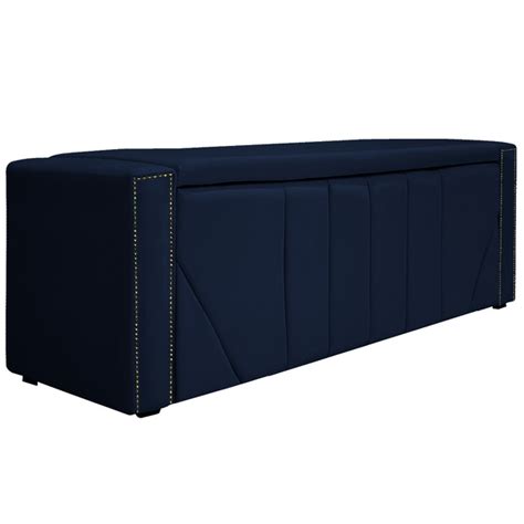 Calçadeira Baú Solteiro Minsk P02 90 Cm Para Cama Box Suede Doce