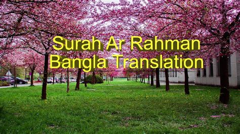 Surah Ar Rahman With Bangla Translation Get Facts Ar Rahman Youtube