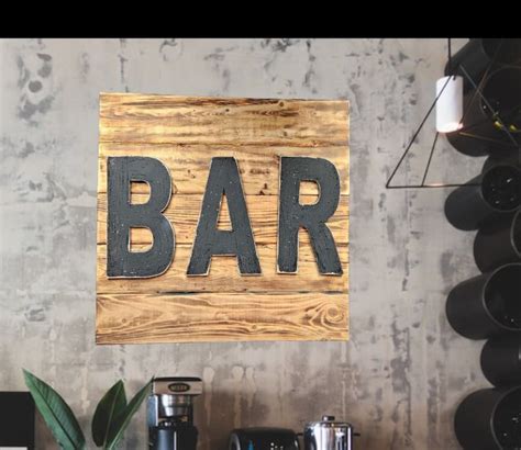 BAR SIGN DECOR Sign Bar Sign Home Bar Accessories Garden Bar - Etsy