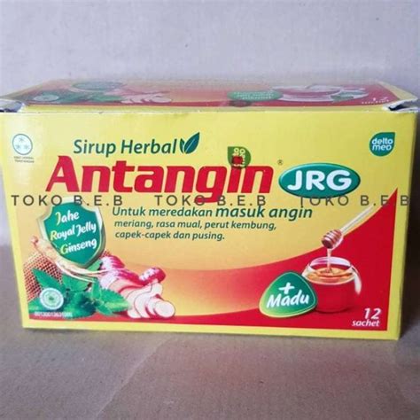 Jual Antangin Jrg Cair Sirup Herbal Dus Isi Sachet Di Seller