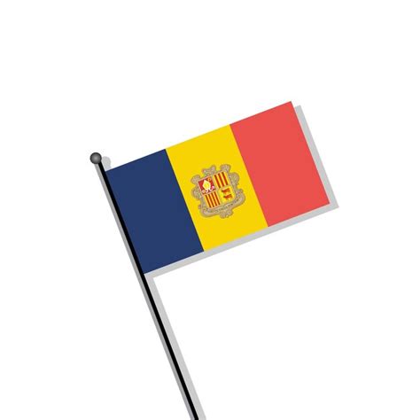 Premium Vector Illustration Of Andorra Flag Template