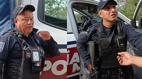 Policías borrachos de Zacapoaxtla se agarran a golpes Ambas Manos