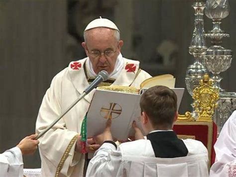 El Papa Francisco Celebra Hoy Su Primera Misa Del Jueves Santo