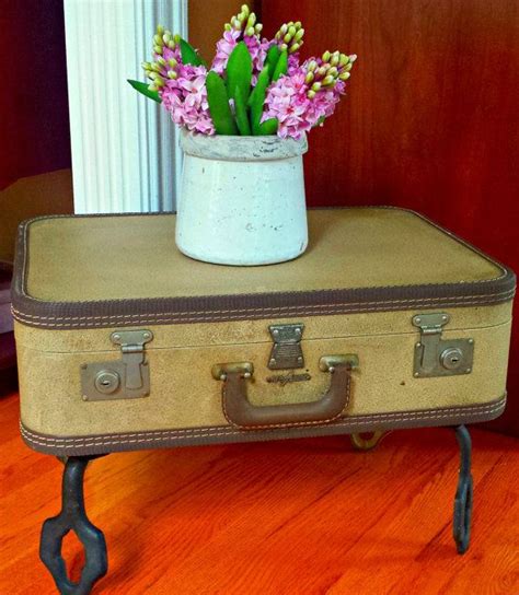 Repurposed Vintage Suitcase Table Retro By Bearclawboutique 9500