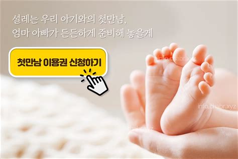 출산을 앞두고 있다면 첫만남이용권 신청 정보나라