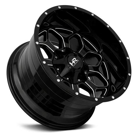 Hardrock Offroad H Indestructible Wheels Gloss Black With Milled