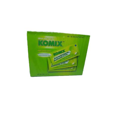 Komix Jeruk Nipis 1 Box Isi 30 Sachet Pereda Batuk Lazada Indonesia