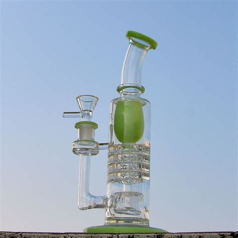 2020 Torus Heady Glass Bong Inverted Showerhead Ratchet Perc Barrel