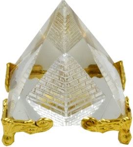 AFH Crystal Products Vastu Feng Shui Crystal Pyramid For Positive