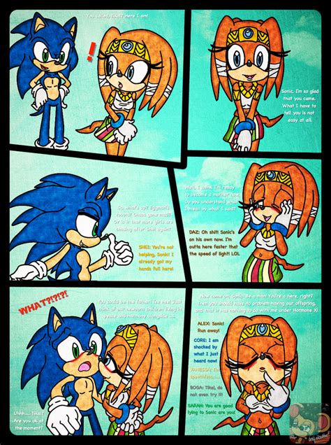 Sonic And Tikal Korutesu Hq By Sheicarson On Deviantart