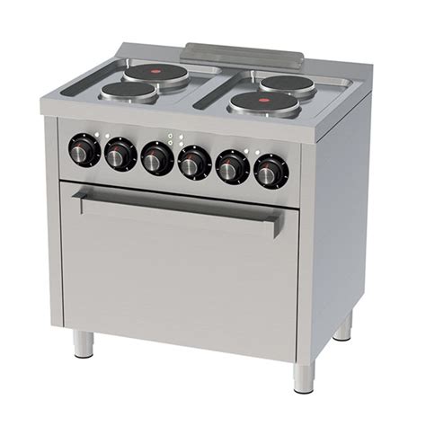 Cocina El Ctrica Placas Con Horno Gn Serie Hr Fainca