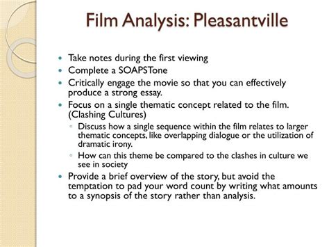 PPT - Film Analysis: Pleasantville PowerPoint Presentation, free download - ID:7106530