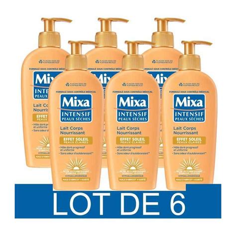 Lait Corps Autobronzant Peaux Claires MIXA Intensif Peaux Seches