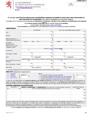 Formulaire R Administration Des Contributions Directes Fill And