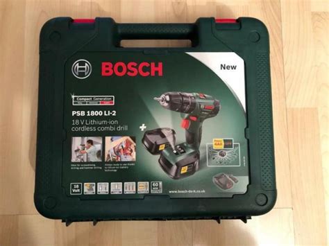 Bosch Psb 1800 Li 2 Cordless Lithium Ion Hammer Drill Driver Featuring