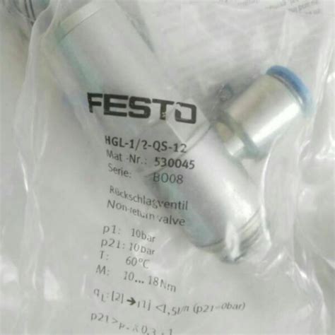 Pcs Festo Hgl Qs Ebay