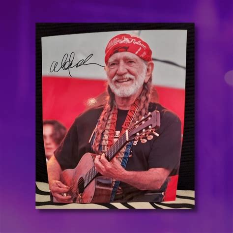 Willie Nelson Signed Photo - Rebel Rock Art