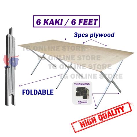 Mm Pasar Malam Kaki Meja Lipat Night Market Foldable Table Rack With