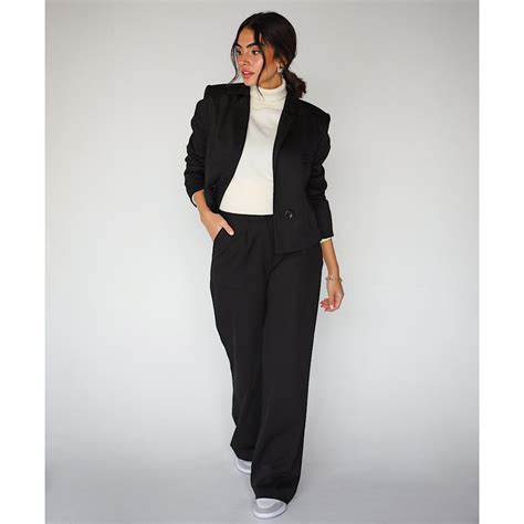 Black gabardine suit – The Gallery