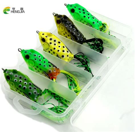 Aliexpress Buy Hengjia 5pcs Frog Fishing Lures Kit 12g 6cm