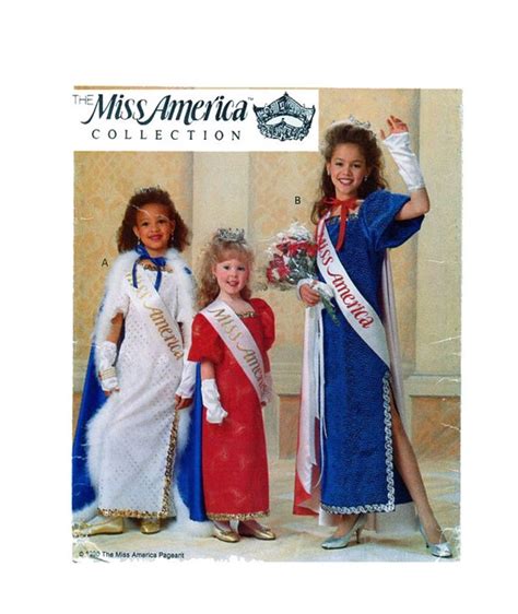 Miss America Halloween Costume Sewing Pattern Butterick Etsy