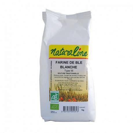 Naturaline farine de blé bio blanche T55 1kg