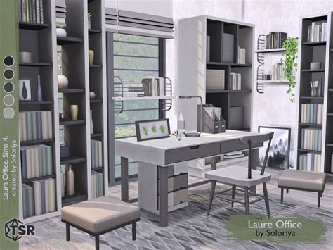 Soloriya S Custom Content Laura Office Sims Includes Objects