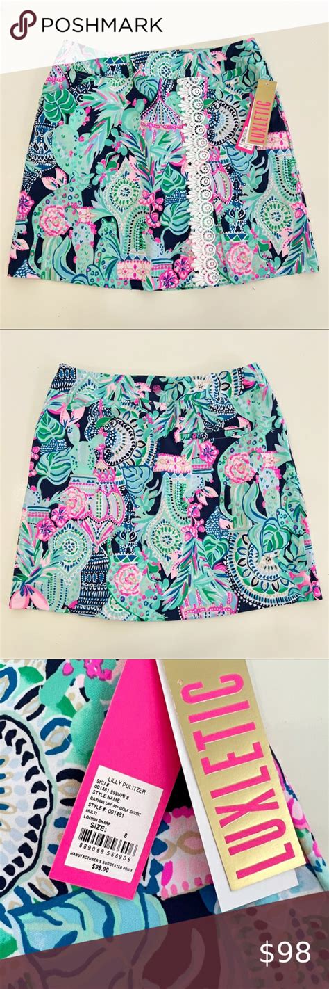 Lilly Pulitzer Daphne UPF 50 Golf Skort Luxletic Multi Lookin Sharp 8