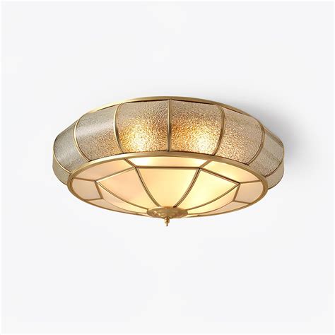 Colonial Glass Drum Ceiling Light Vakkerlight