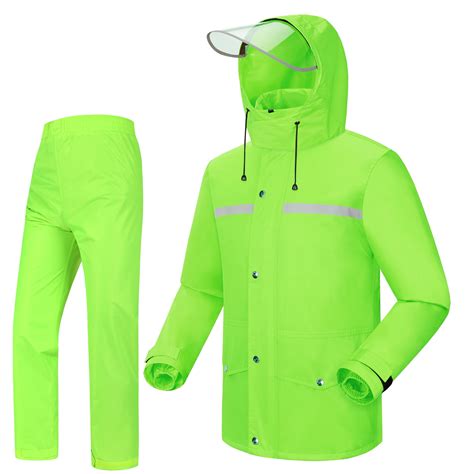 Icreek Rain Suit Jacket And Trouser Suit Raincoat For Men And Women Outdoor All Sport Waterproof