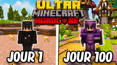 J Ai Surv Cu Jours En Ultra Hardcore Sur Minecraft Youtube