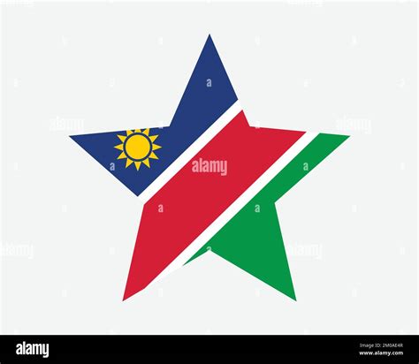 Namibia Star Flag Namibian Star Shape Flag Republic Of Namibia