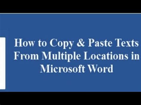 Clipboard Area Cut Copy Paste Format Painter In Microsoft Word By