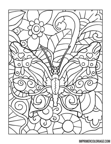 Coloriage De Papillon Mandala Imprimer Coloriage