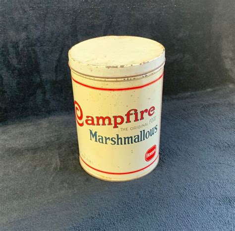 Campfire Marshmallow Tin Borden Collectible Tin Advertising Etsy