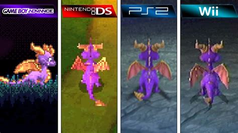 The Legend Of Spyro The Eternal Night 2007 GBA Vs DS Vs PS2 Vs Wii