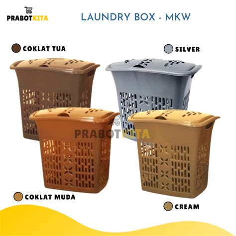 Jual Laundry Box Tutup MKW Keranjang Laundry Sedang Besar