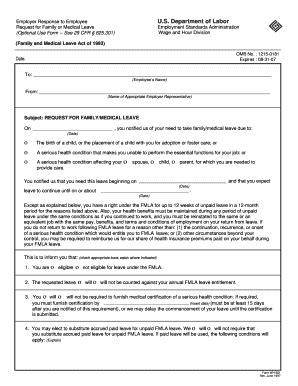 Sample Filled Fmla Form Fill Out And Sign Printable Pdf Template Images