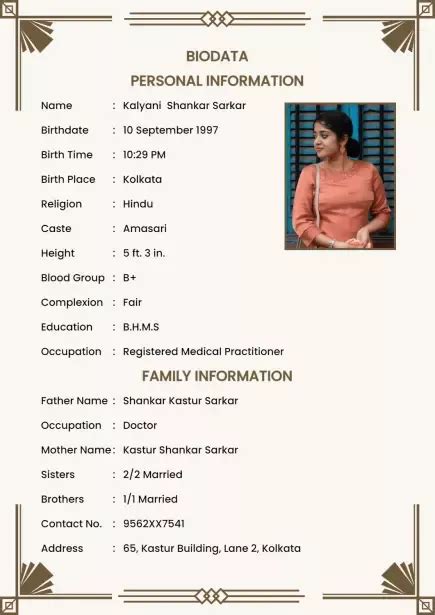 Perfect Marriage Good Marriage Marriage Biodata Format Biodata