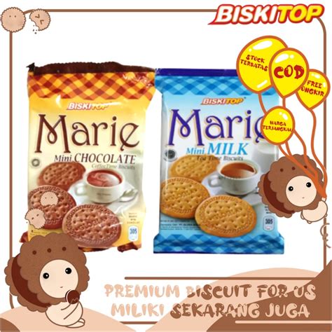 Jual BISKITOP MARIE 305g Biskuit Kue Kering Anak Dewasa Enak Renyah