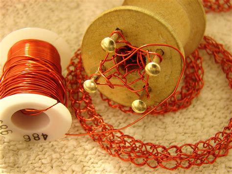 Spool Knitting With Copper Wire Spool Knitting Wire Crochet Jewelry