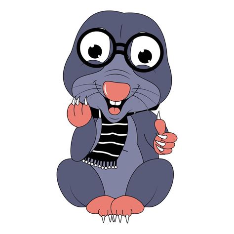 cute mole animal cartoon graphic 21335670 Vector Art at Vecteezy