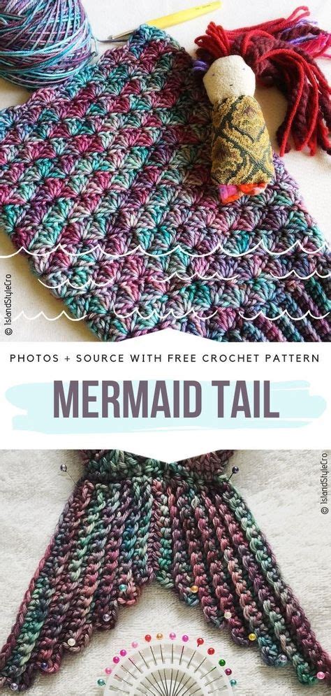 Mermaid Tail Free Crochet Pattern #crochetmermaidtail