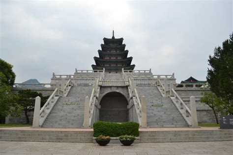 The Pagoda in Seoul Around Gyeongbokgung. Pic Was Taken in Aug Stock Image - Image of korean ...