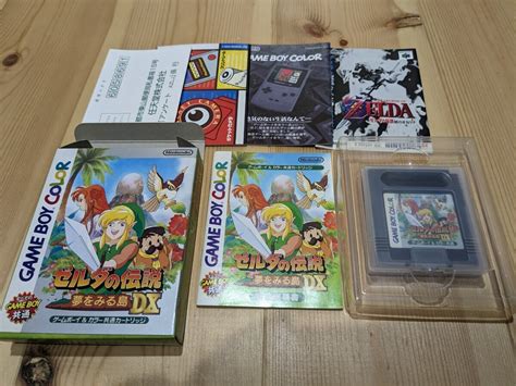 【目立った傷や汚れなし】【gbc Gbソフト】ゲームボーイ ゲームボーイカラー ゼルダの伝説 夢をみる島dx Nintendo 箱説付の落札